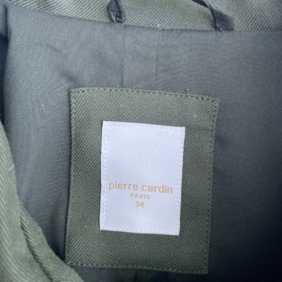 Pierre Cardin Military Green Crop Jacket NWOT - Picture 5 of 7